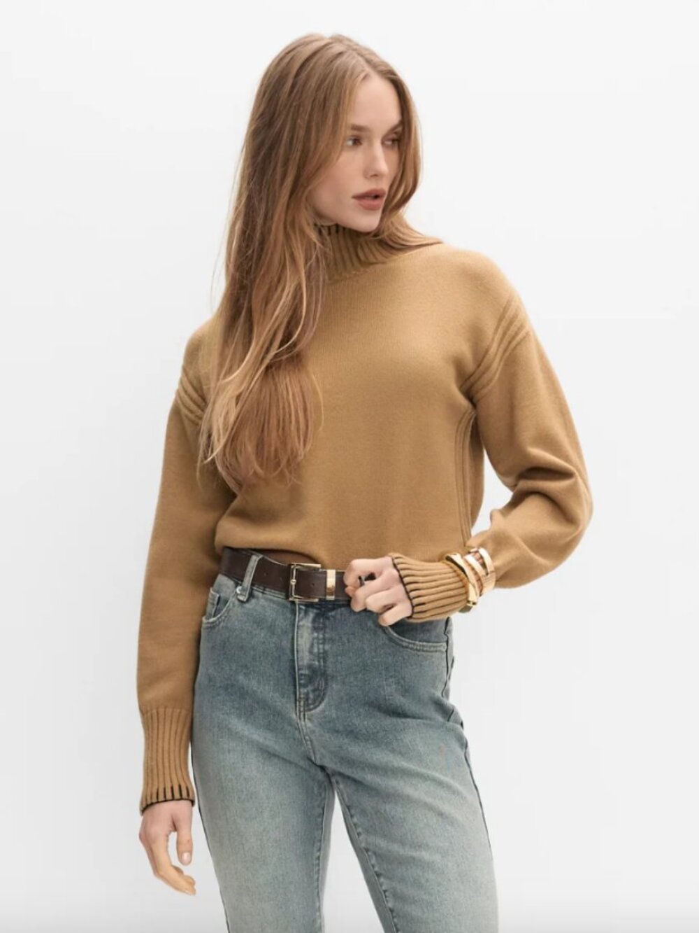 Melanie lyne Contrast Stitch Sweater- xlarge